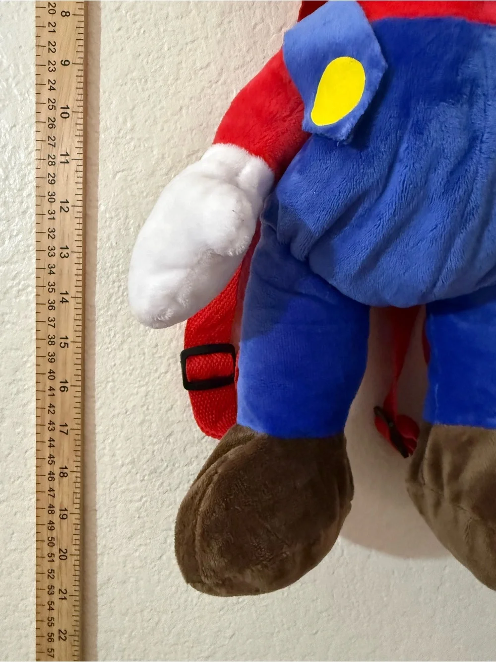 Classic Red & Blue Mario Plush Backpack - Kids Toy